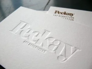 deboss cetak tenggelam