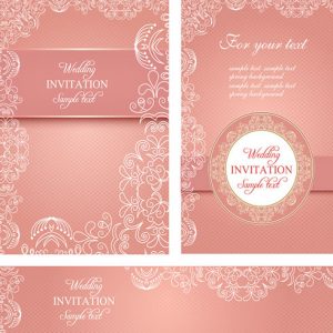 template-undangan-elegan vektor desain undangan
