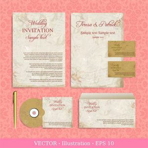 template-undangan-menarik vector undangan