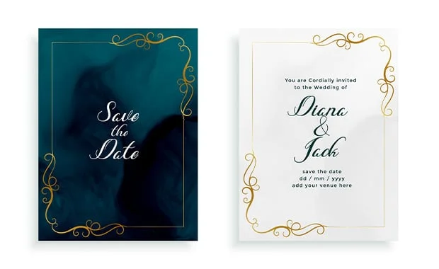 bingkai undangan pernikahan Elegant-Wedding-Frame