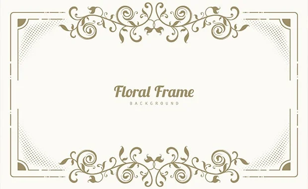 Floral frame