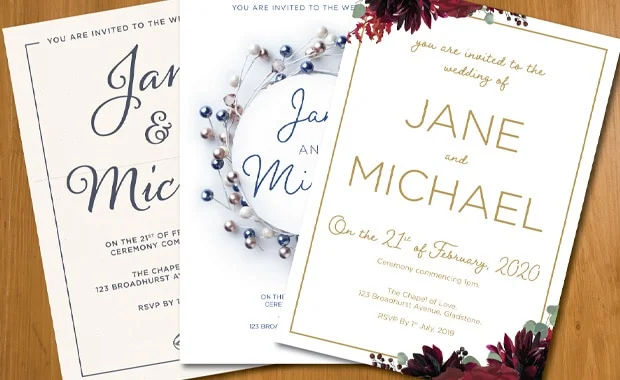 ukuran undangan pernikahan