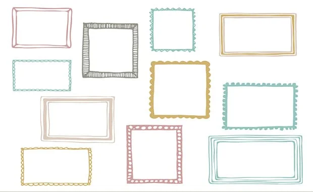 bingkai undangan pernikahan sederhana