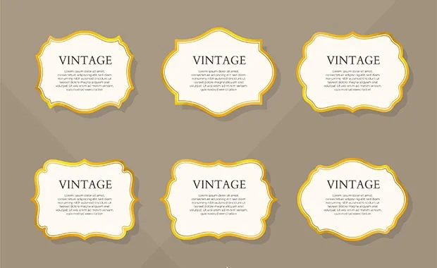 bingkai undangan dengan golden-frame