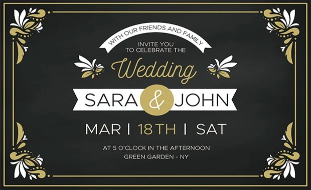 luxury wedding frame