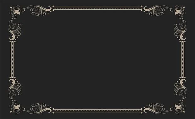 bingkai undangan pernikahan model ornamen