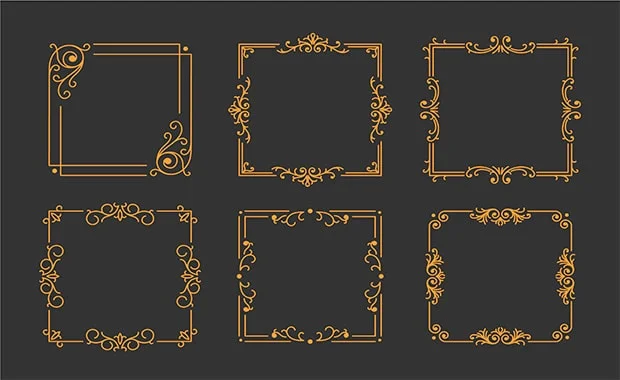 vintage-golden-frame