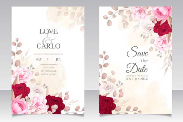 desain keren template terbaru undangan nikahan