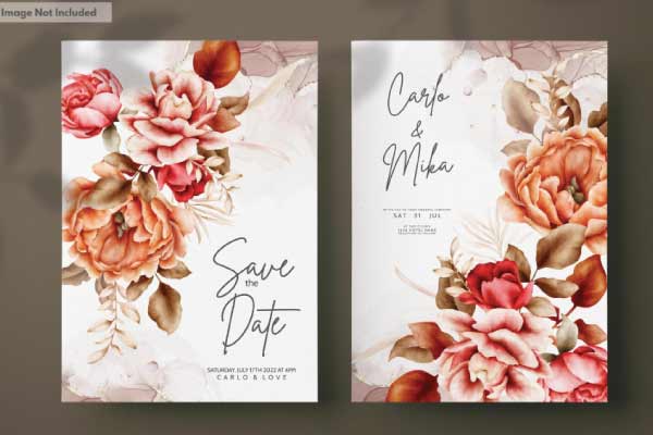 download editable wedding template design