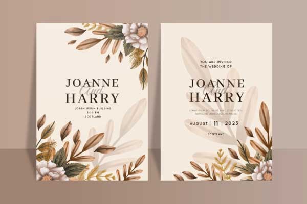 desain undangan terbaik dengan template terbaru