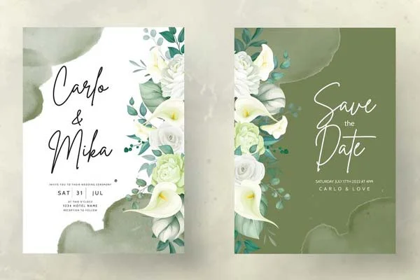 tempalte kartu undawngawn pernikahan