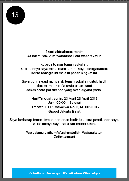 10 Contoh Kata-Kata dalam Undangan Pernikahan yang Baik 