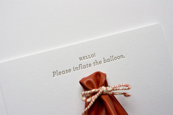 undangan pernikahan unik dari balon