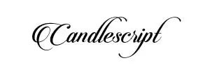 Candlescript font script undangan