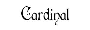 Cardinal font undangan