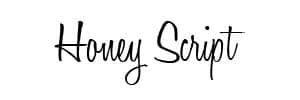 Honey Script font untuk undangan