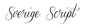 Sverige Script font