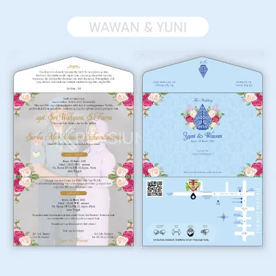 desain template warna biru