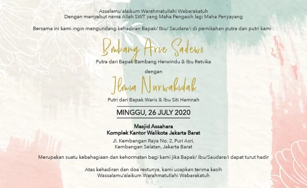 contoh isi undangan simple