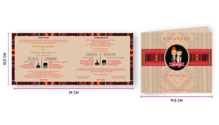 ukuran undangan soft lipat 2