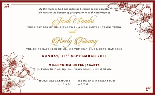 kata-kata undangan pernikahan