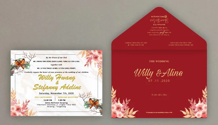 kertas linen sebagai jenis kertas undangan