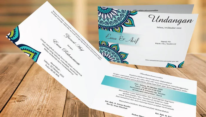 jenis kertas undangan BC