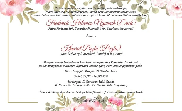 kata-kata undangan kristen